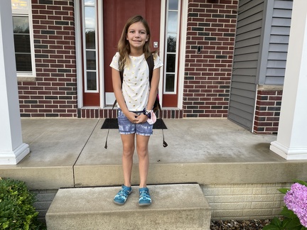 First Day of School 2021 - Greta 5th Grade
